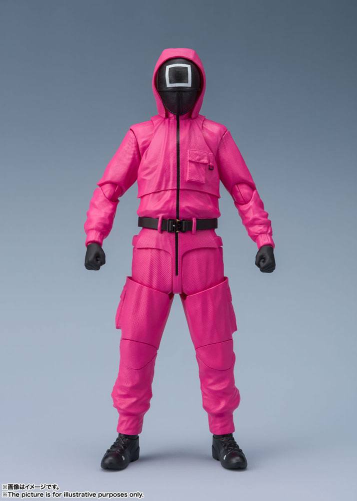 Squid Game S.H. Figuarts Action Masked Worker / Masked Manager 14cm - Action Figures - Bandai Tamashii Nations - Hobby Figures UK