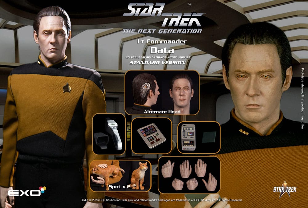 Star Trek: The Next Generation Action Figure 1/6 Lt. Commander Data (Standard Version) 30cm - Action Figures - EXO-6 - Hobby Figures UK