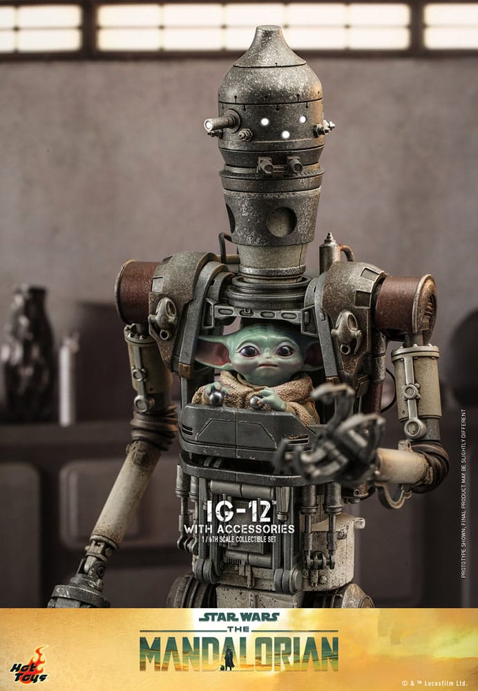 Star Wars: The Mandalorian Action Figure 1/6 IG-12 with accessories 36cm - Action Figures - Hot Toys - Hobby Figures UK