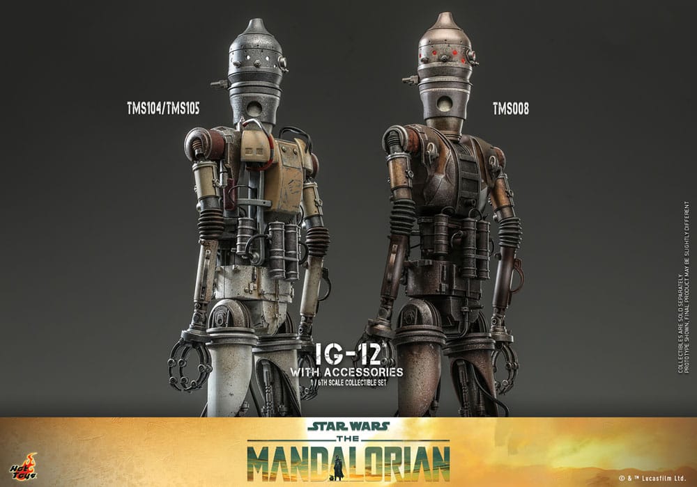 Star Wars: The Mandalorian Action Figure 1/6 IG-12 with accessories 36cm - Action Figures - Hot Toys - Hobby Figures UK