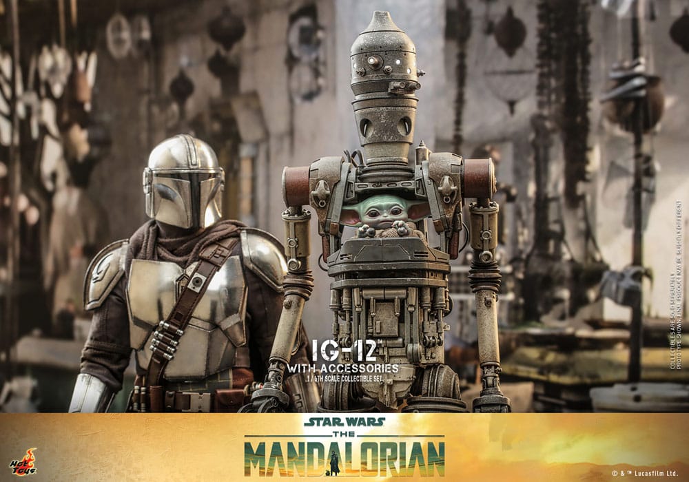 Star Wars: The Mandalorian Action Figure 1/6 IG-12 with accessories 36cm - Action Figures - Hot Toys - Hobby Figures UK
