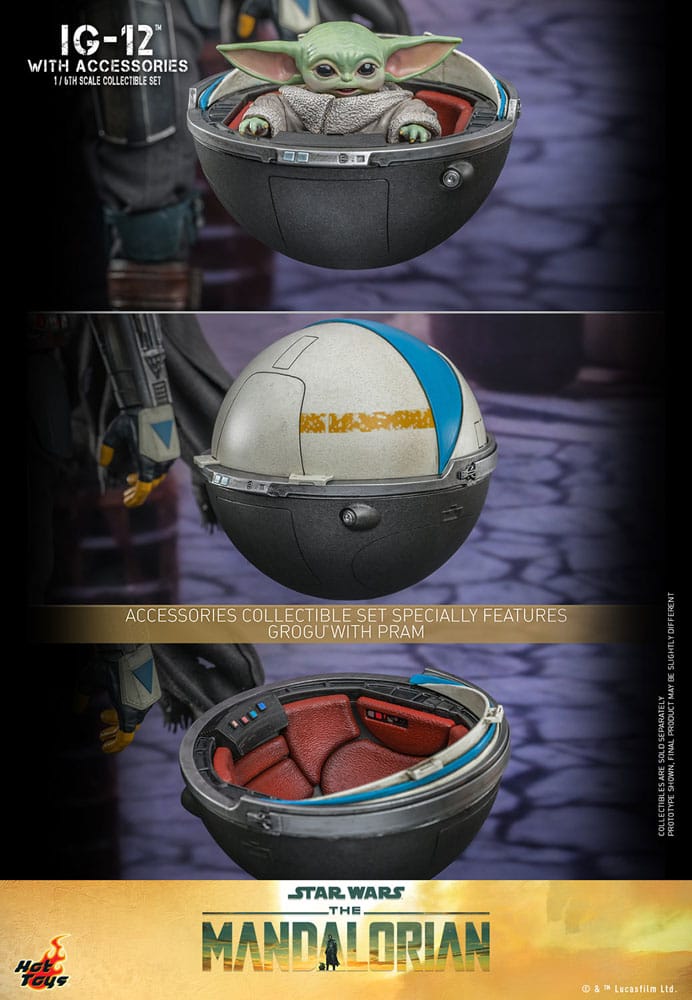 Star Wars: The Mandalorian Action Figure 1/6 IG-12 with accessories 36cm - Action Figures - Hot Toys - Hobby Figures UK