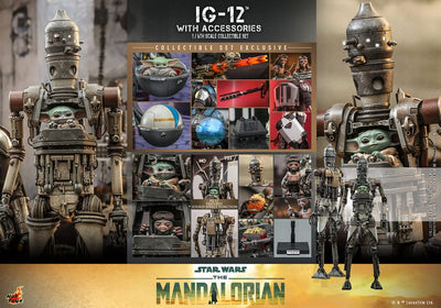 Star Wars: The Mandalorian Action Figure 1/6 IG-12 with accessories 36cm - Action Figures - Hot Toys - Hobby Figures UK