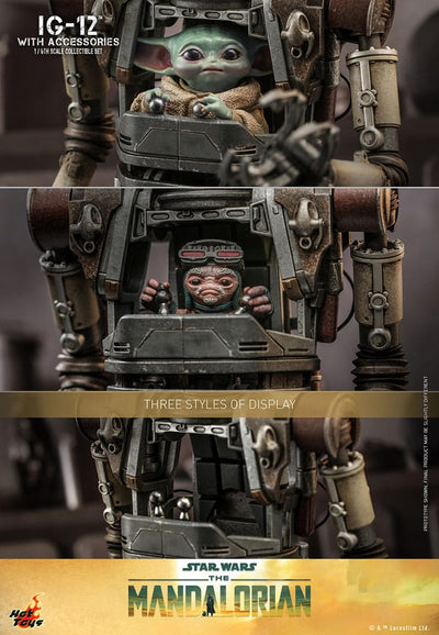 Star Wars: The Mandalorian Action Figure 1/6 IG-12 with accessories 36cm - Action Figures - Hot Toys - Hobby Figures UK