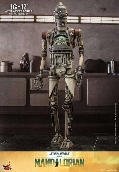 Star Wars: The Mandalorian Action Figure 1/6 IG-12 with accessories 36cm - Action Figures - Hot Toys - Hobby Figures UK