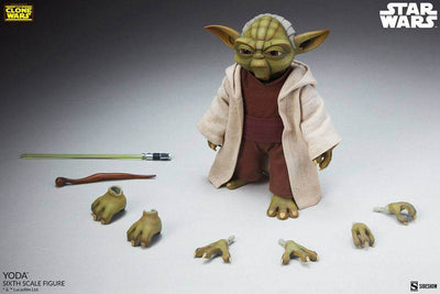 Star Wars The Clone Wars Action Figure 1/6 Yoda 14cm - Action Figures - Sideshow Collectibles - Hobby Figures UK