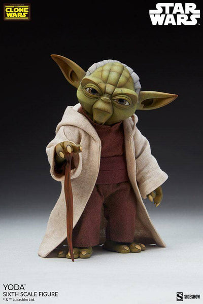 Star Wars The Clone Wars Action Figure 1/6 Yoda 14cm - Action Figures - Sideshow Collectibles - Hobby Figures UK