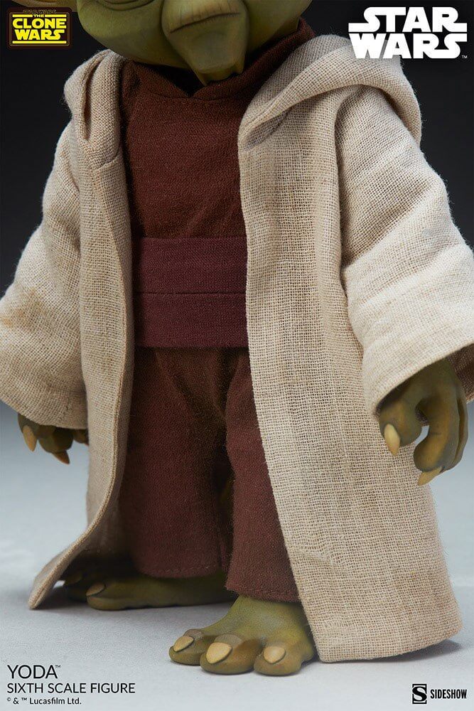 Star Wars The Clone Wars Action Figure 1/6 Yoda 14cm - Action Figures - Sideshow Collectibles - Hobby Figures UK