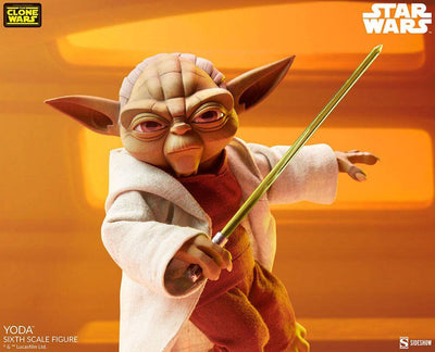 Star Wars The Clone Wars Action Figure 1/6 Yoda 14cm - Action Figures - Sideshow Collectibles - Hobby Figures UK