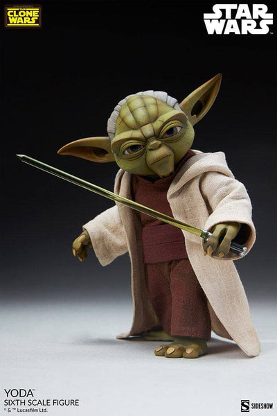 Star Wars The Clone Wars Action Figure 1/6 Yoda 14cm - Action Figures - Sideshow Collectibles - Hobby Figures UK