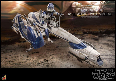 Star Wars The Clone Wars Action Figure 1/6 Heavy Weapons Clone Trooper & BARC Speeder with Sidecar 30cm - Action Figures - Hot Toys - Hobby Figures UK