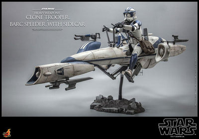 Star Wars The Clone Wars Action Figure 1/6 Heavy Weapons Clone Trooper & BARC Speeder with Sidecar 30cm - Action Figures - Hot Toys - Hobby Figures UK