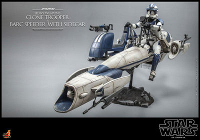 Star Wars The Clone Wars Action Figure 1/6 Heavy Weapons Clone Trooper & BARC Speeder with Sidecar 30cm - Action Figures - Hot Toys - Hobby Figures UK