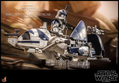 Star Wars The Clone Wars Action Figure 1/6 Heavy Weapons Clone Trooper & BARC Speeder with Sidecar 30cm - Action Figures - Hot Toys - Hobby Figures UK