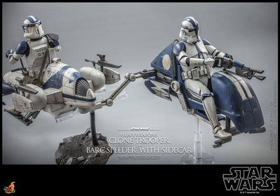 Star Wars The Clone Wars Action Figure 1/6 Heavy Weapons Clone Trooper & BARC Speeder with Sidecar 30cm - Action Figures - Hot Toys - Hobby Figures UK