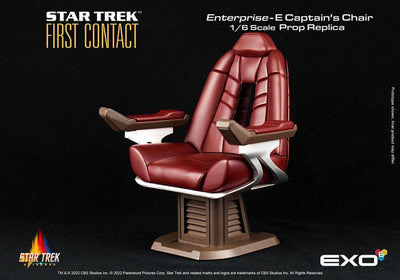 Star Trek: First Contact Replica 1/6 Enterprise-E Captain's Chair 15cm - Action Figures - EXO-6 - Hobby Figures UK