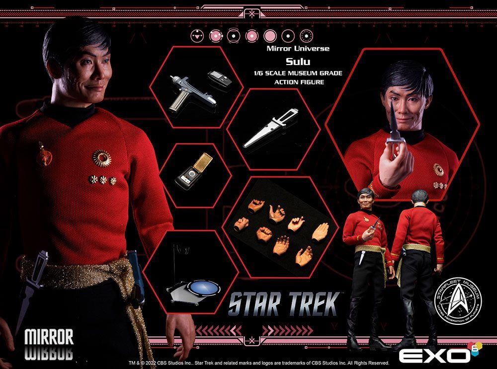 Star Trek: The Original Series Action Figure 1/6 Mirror Universe Sulu 28cm - Action Figures - EXO-6 - Hobby Figures UK