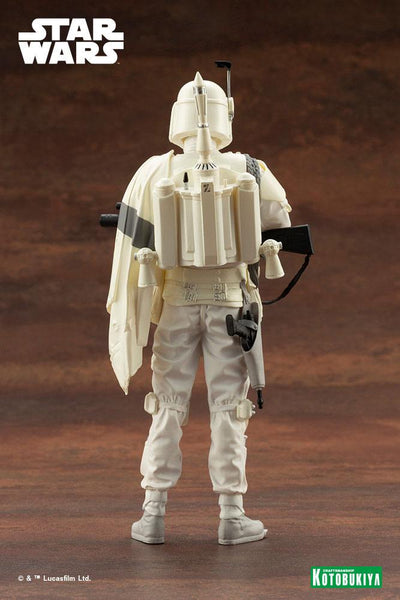 Star Wars ARTFX+ PVC Statue 1/10 Boba Fett White Armour Ver. 18cm - Scale Statue - Kotobukiya - Hobby Figures UK