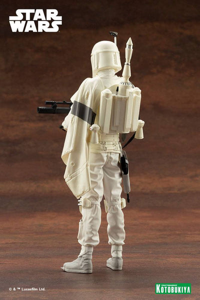 Star Wars ARTFX+ PVC Statue 1/10 Boba Fett White Armour Ver. 18cm - Scale Statue - Kotobukiya - Hobby Figures UK