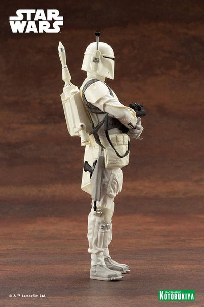 Star Wars ARTFX+ PVC Statue 1/10 Boba Fett White Armour Ver. 18cm - Scale Statue - Kotobukiya - Hobby Figures UK