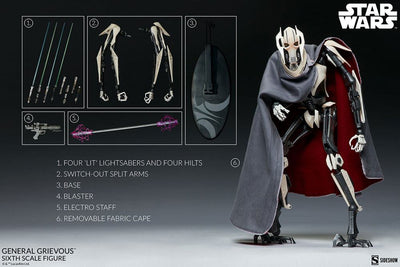 Star Wars Action Figure 1/6 General Grievous 41cm - Action Figures - Sideshow Collectibles - Hobby Figures UK