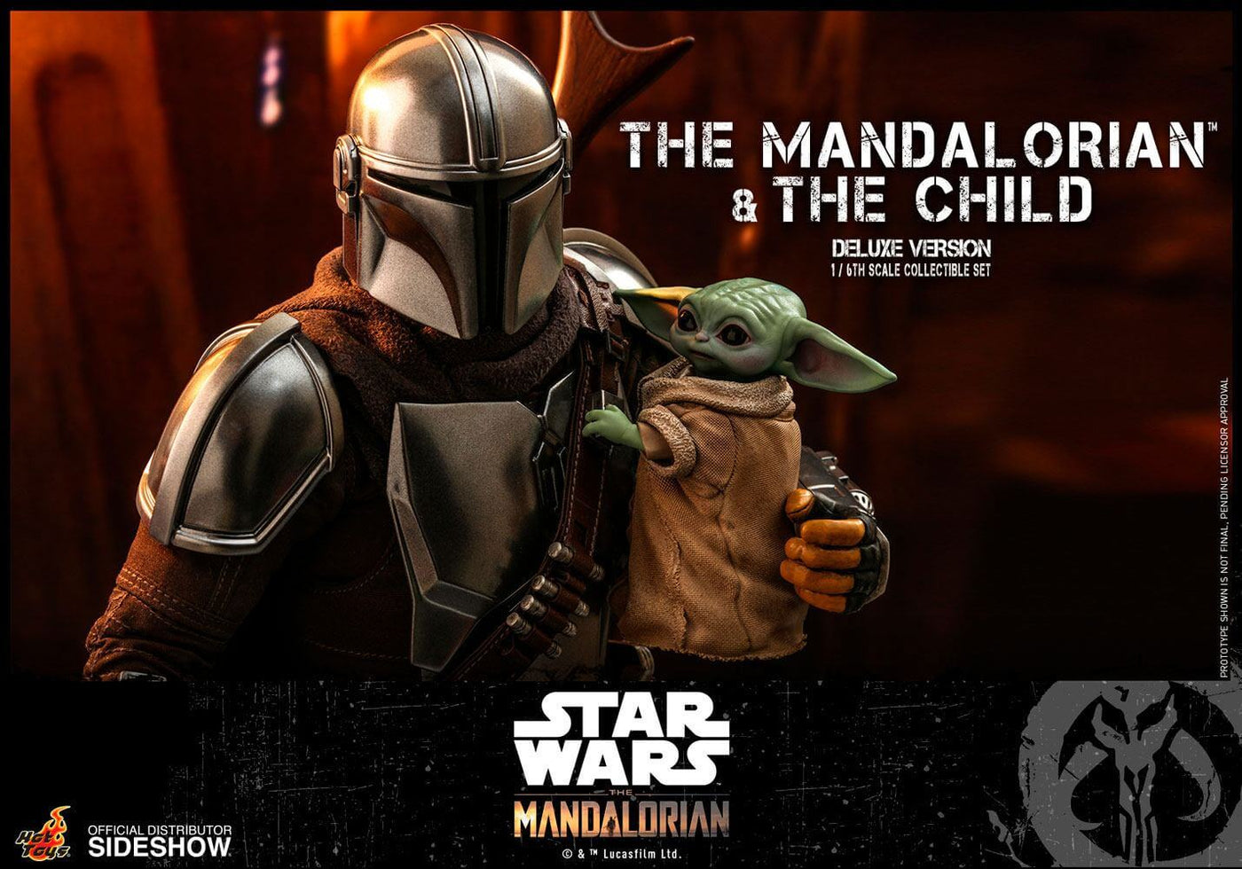 Star Wars The Mandalorian Action Figure 2-Pack 1/6 The Mandalorian & The Child Deluxe 30cm - Action Figures - Hot Toys - Hobby Figures UK