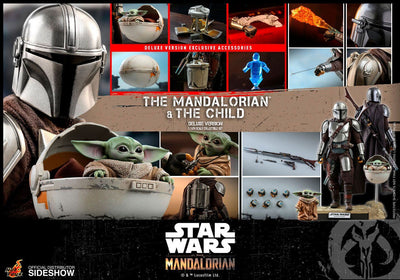 Star Wars The Mandalorian Action Figure 2-Pack 1/6 The Mandalorian & The Child Deluxe 30cm - Action Figures - Hot Toys - Hobby Figures UK