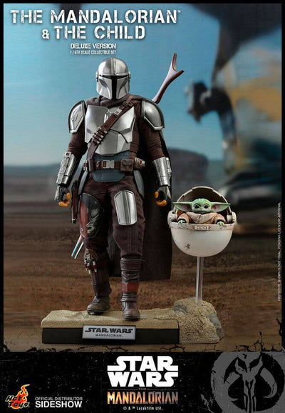 Star Wars The Mandalorian Action Figure 2-Pack 1/6 The Mandalorian & The Child Deluxe 30cm - Action Figures - Hot Toys - Hobby Figures UK