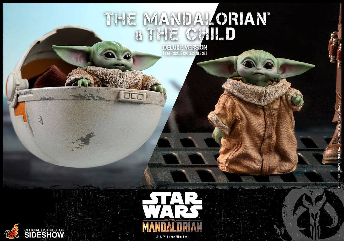 Star Wars The Mandalorian Action Figure 2-Pack 1/6 The Mandalorian & The Child Deluxe 30cm - Action Figures - Hot Toys - Hobby Figures UK