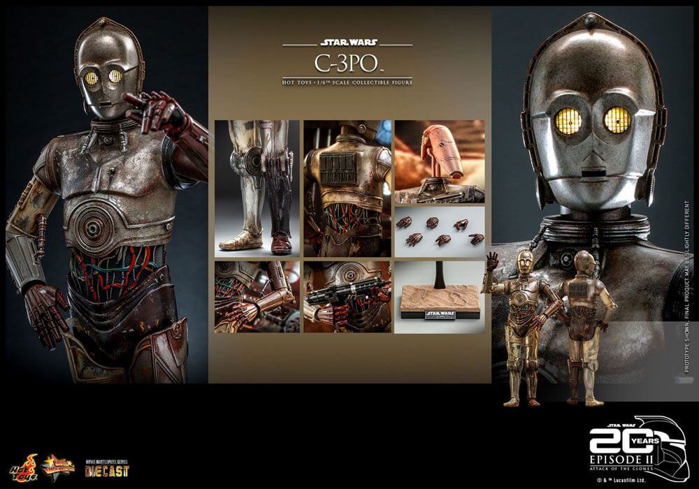 Star Wars: Episode II Action Figure 1/6 C-3PO 29cm - Action Figures - Hot Toys - Hobby Figures UK