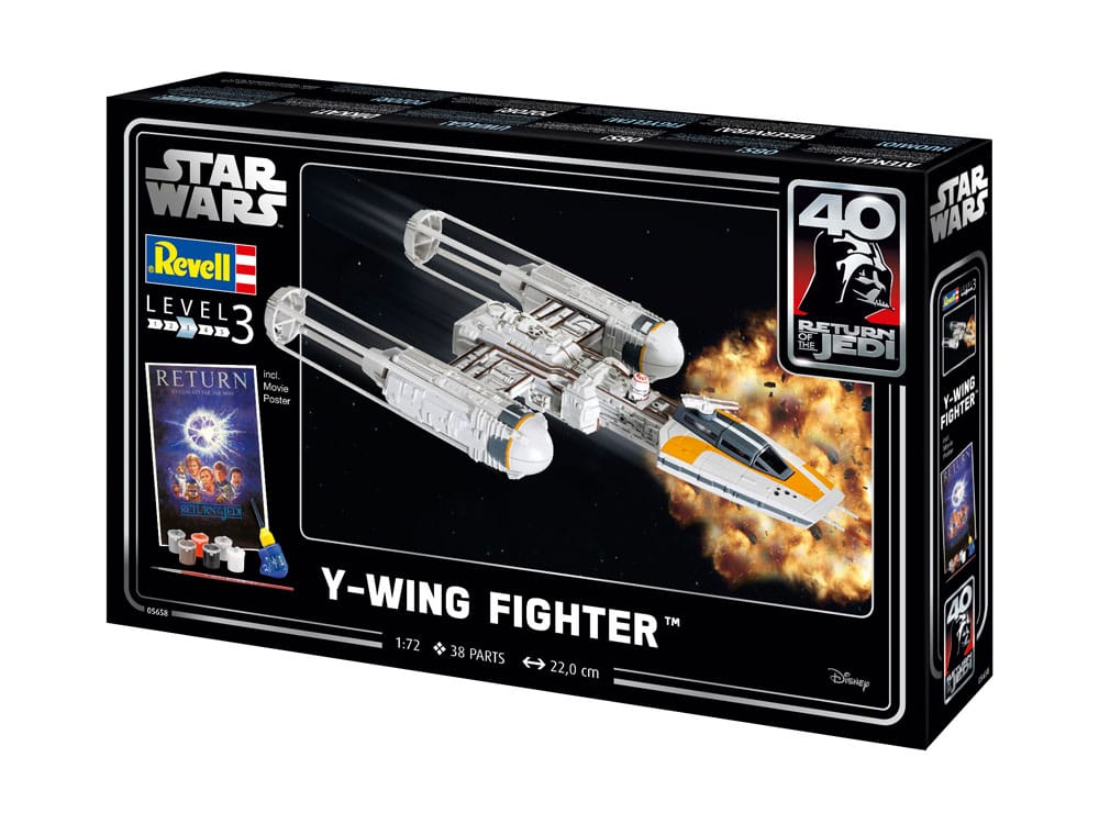 Star Wars Model Kit Gift Set Y-wing Fighter - Model Kit - Revell - Hobby Figures UK