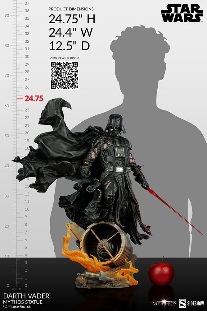 Star Wars Mythos Statue Darth Vader 63cm - Scale Statue - Sideshow Collectibles - Hobby Figures UK