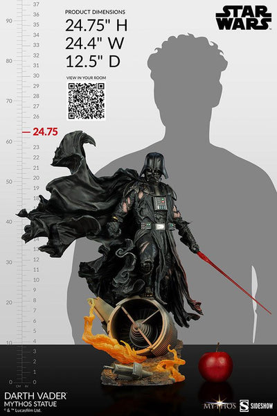 Star Wars Mythos Statue Darth Vader 63cm - Scale Statue - Sideshow Collectibles - Hobby Figures UK