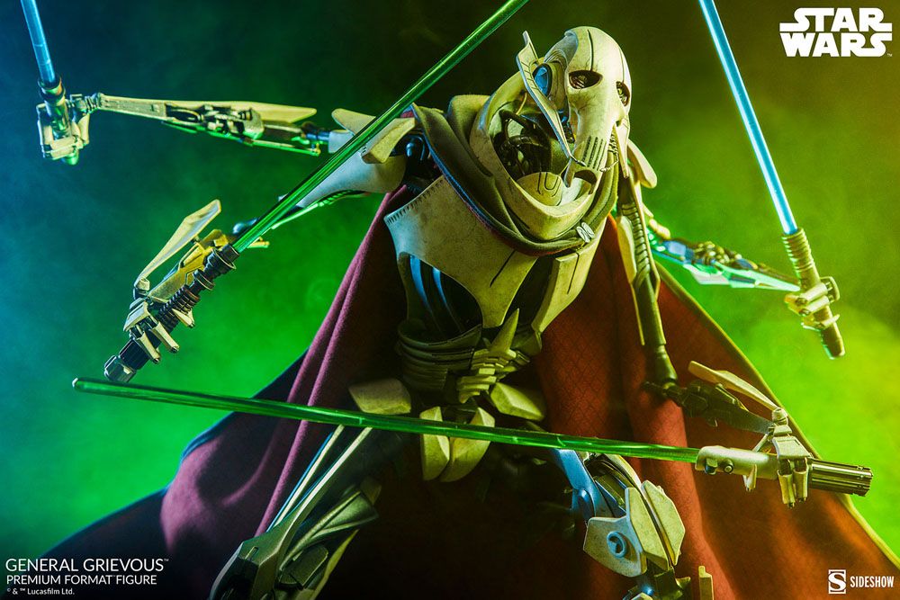 Star Wars Premium Format Statue General Grievous 63cm - Scale Statue - Sideshow Collectibles - Hobby Figures UK