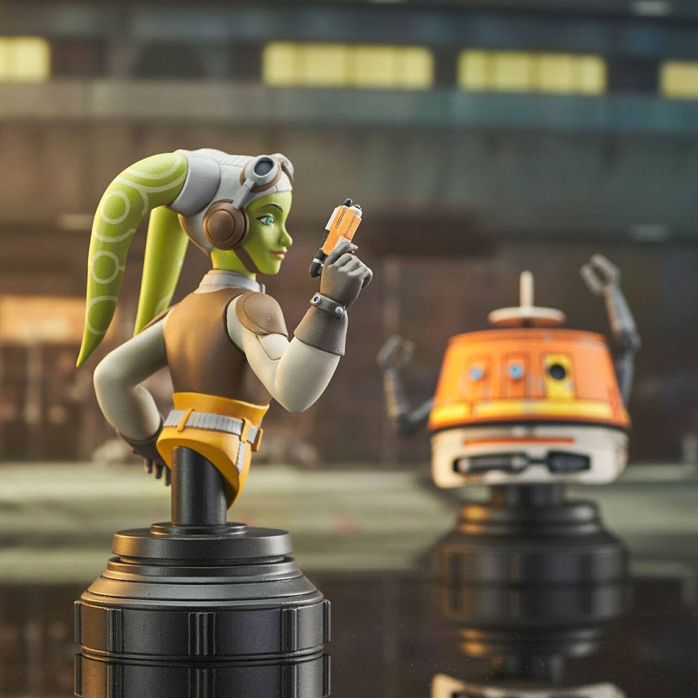 Star Wars Rebels Bust 2-Pack Hera & Chopper 15cm - Scale Statue - Gentle Giant - Hobby Figures UK
