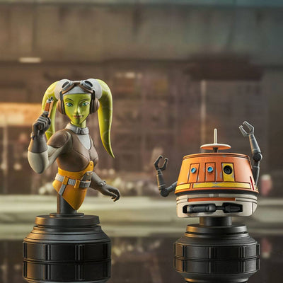 Star Wars Rebels Bust 2-Pack Hera & Chopper 15cm - Scale Statue - Gentle Giant - Hobby Figures UK
