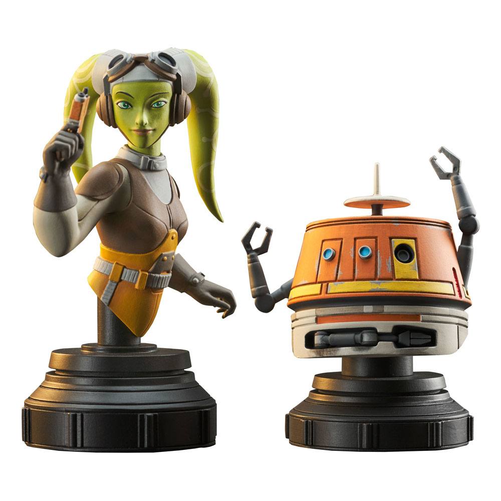 Star Wars Rebels Bust 2-Pack Hera & Chopper 15cm - Scale Statue - Gentle Giant - Hobby Figures UK
