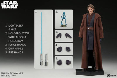 Star Wars The Clone Wars Action Figure 1/6 Anakin Skywalker 31cm - Action Figures - Sideshow Collectibles - Hobby Figures UK