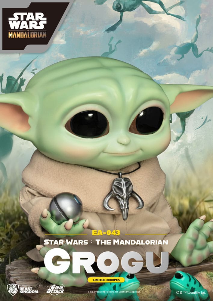 Star Wars: The Mandalorian Egg Attack Statue Grogu 18cm - Scale Statue - Beast Kingdom Toys - Hobby Figures UK