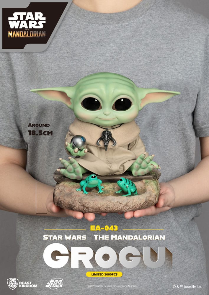 Star Wars: The Mandalorian Egg Attack Statue Grogu 18cm - Scale Statue - Beast Kingdom Toys - Hobby Figures UK