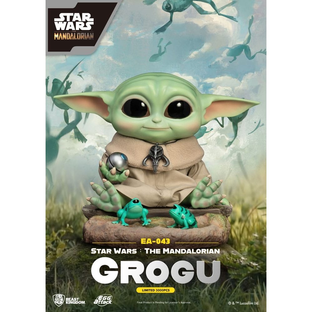 Star Wars: The Mandalorian Egg Attack Statue Grogu 18cm - Scale Statue - Beast Kingdom Toys - Hobby Figures UK