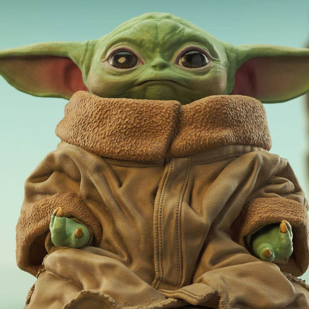 Star Wars The Mandalorian Milestones Statue 1/6 Grogu on Seeing Stone 20cm - Scale Statue - Gentle Giant - Hobby Figures UK