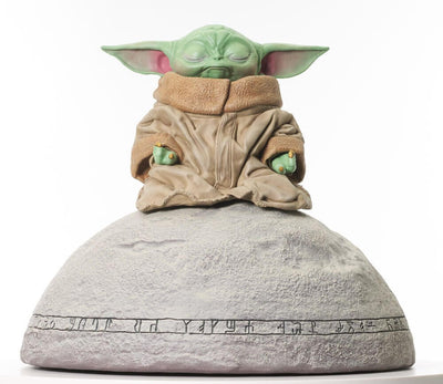 Star Wars The Mandalorian Milestones Statue 1/6 Grogu on Seeing Stone 20cm - Scale Statue - Gentle Giant - Hobby Figures UK