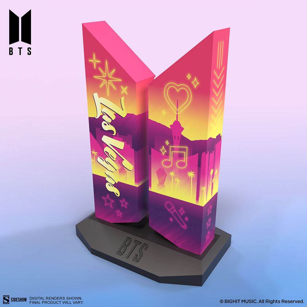 BTS Statue Premium BTS Logo: Las Vegas Edition 18cm - Scale Statue - Sideshow Collectibles - Hobby Figures UK