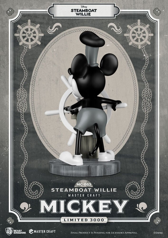Steamboat Willie Master Craft Statue Mickey 46cm - Scale Statue - Beast Kingdom Toys - Hobby Figures UK