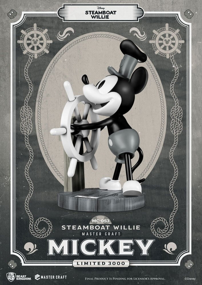 Steamboat Willie Master Craft Statue Mickey 46cm - Scale Statue - Beast Kingdom Toys - Hobby Figures UK
