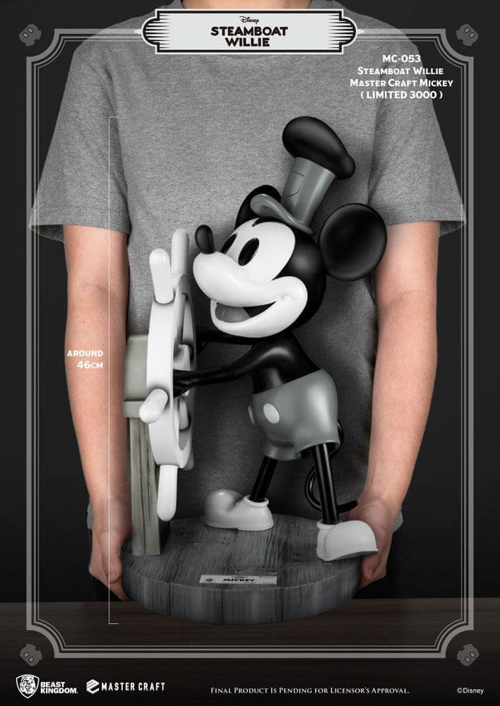 Steamboat Willie Master Craft Statue Mickey 46cm - Scale Statue - Beast Kingdom Toys - Hobby Figures UK
