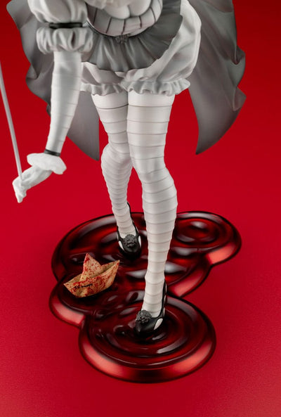 Stephen Kings It 2017 Bishoujo PVC Statue 1/7 Pennywise Monochrome 25cm - Scale Statue - Kotobukiya - Hobby Figures UK