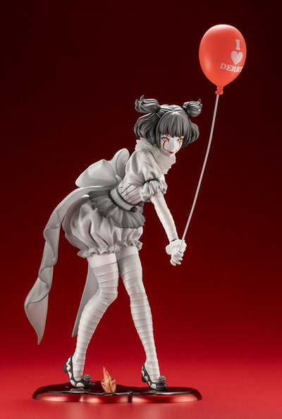 Stephen Kings It 2017 Bishoujo PVC Statue 1/7 Pennywise Monochrome 25cm - Scale Statue - Kotobukiya - Hobby Figures UK