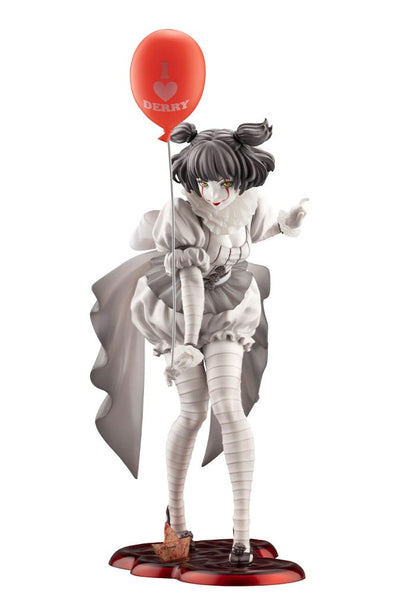 Stephen Kings It 2017 Bishoujo PVC Statue 1/7 Pennywise Monochrome 25cm - Scale Statue - Kotobukiya - Hobby Figures UK